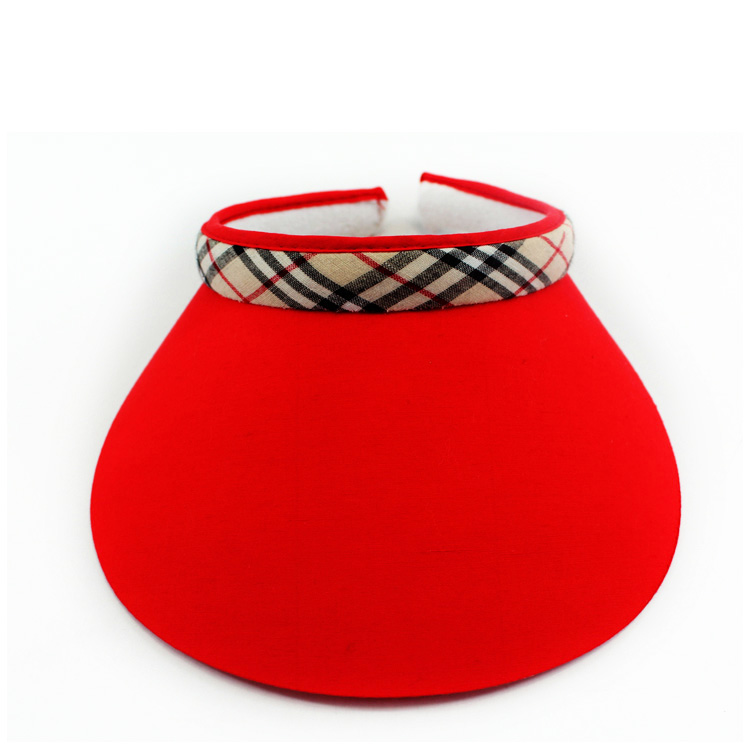 夏季可卷防曬空頂帽定制