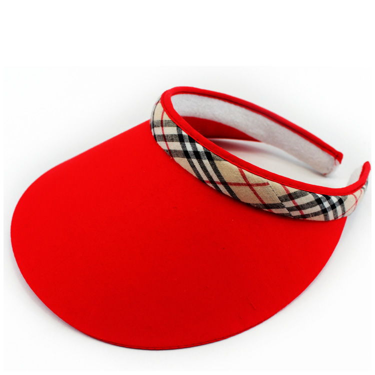 夏季可卷防曬空頂帽定制