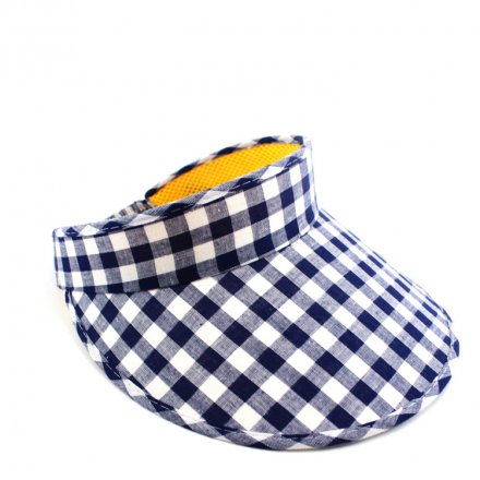 格子布純棉太陽帽定制