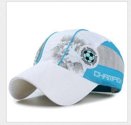 足球活動(dòng)繡花兒童帽定制