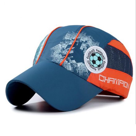 足球活動(dòng)繡花兒童帽定制