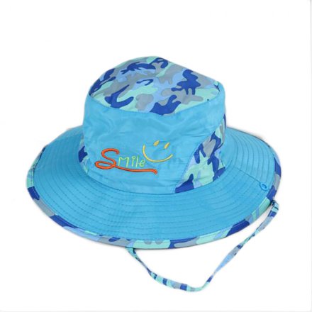繡花防曬親子盆帽定制