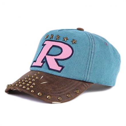 朋克風(fēng)運(yùn)動(dòng)鉚釘棒球帽定制