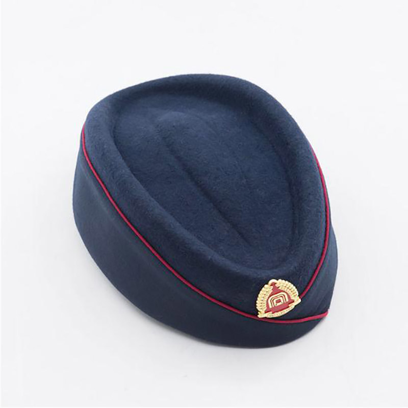 羊毛空姐帽定制-空姐定型帽廠家