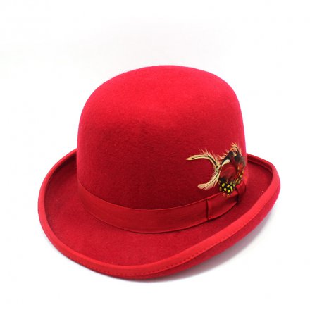 時尚寬沿毛呢帶羊毛氈帽定制