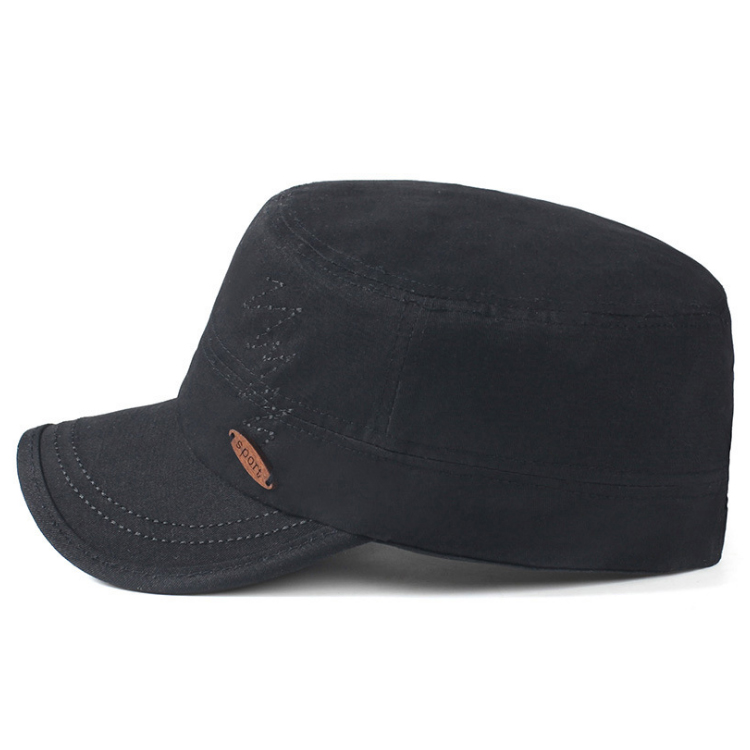 夏季戶外遮陽(yáng)平頂軍帽定做