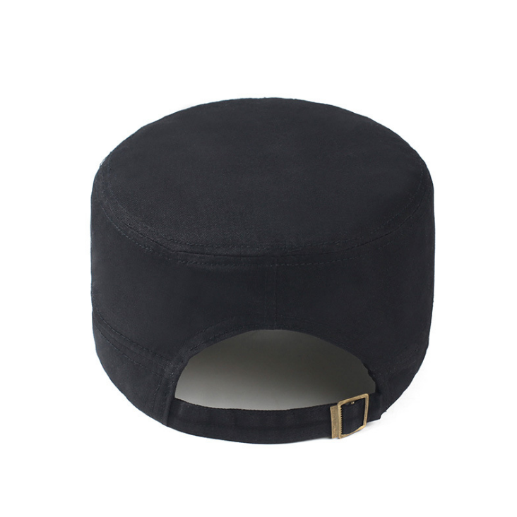 夏季戶外遮陽(yáng)平頂軍帽定做